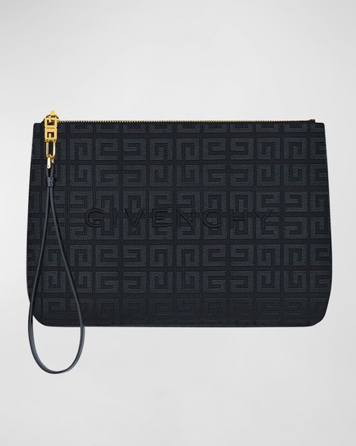 Givenchy Black Travel Zip Top Pouch