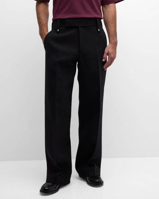 Burberry Wool Suit Pants in Black for Men Lyst