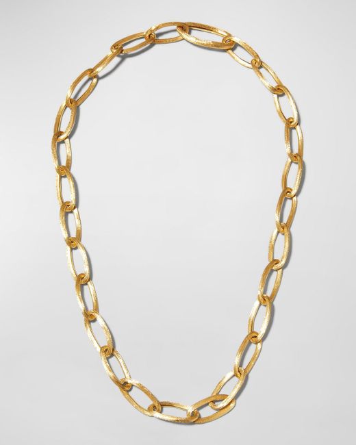 Marco Bicego Metallic Jaipur Link 18k Yellow Gold Oval Link Convertible Lariat Necklace