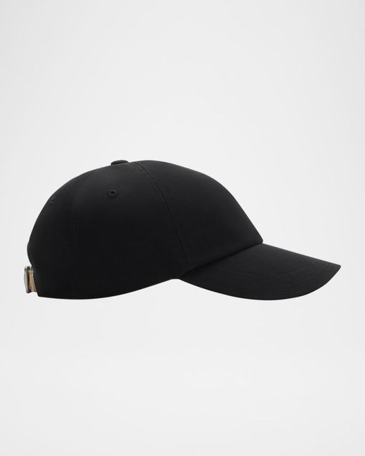Burberry Black Apos;S Check-Strap Ekd Baseball Cap for men