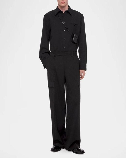 Helmut Lang Black Apos;S Wool Pants for men