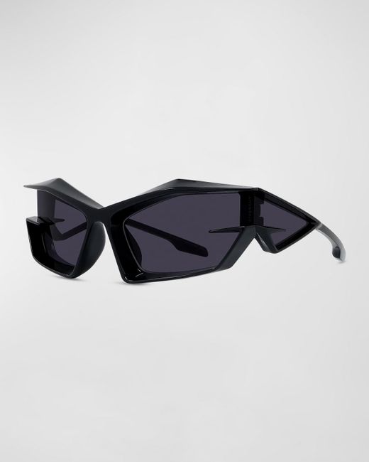 Givenchy Blue Giv Cut Nylon Wrap Sunglasses for men