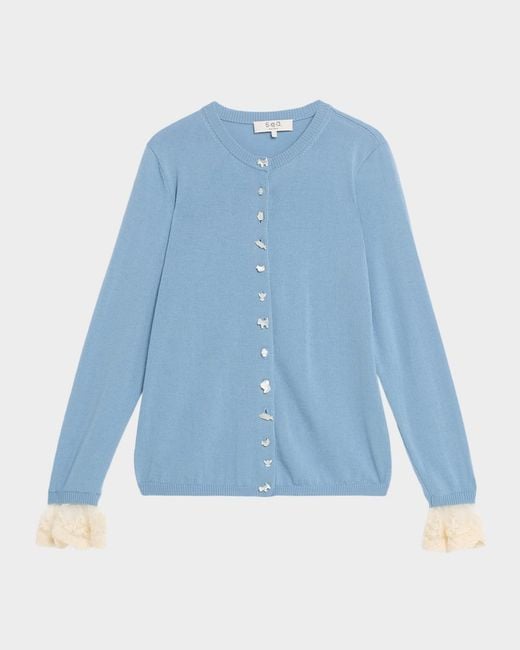 Sea Blue Diane Knit Cardigan
