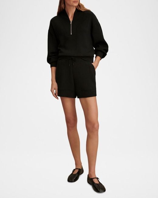 Varley Black Atrium Drawstring Shorts
