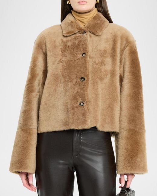 UTZON Natural Julee Shearling Jacket