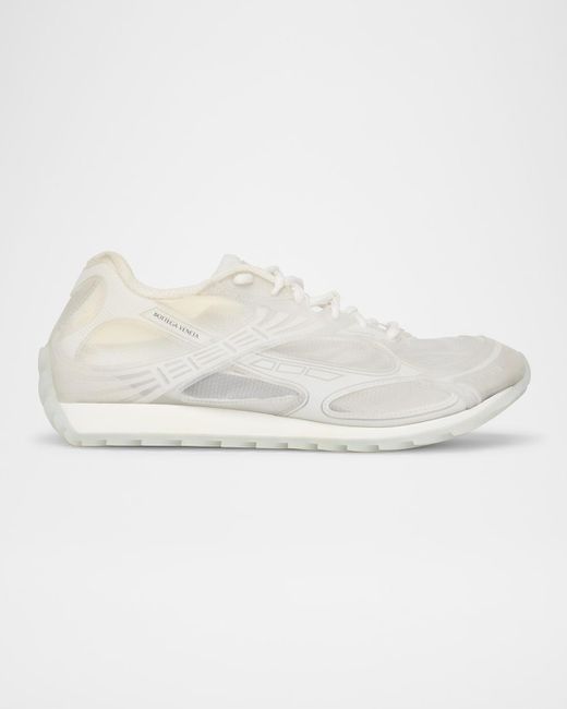 Bottega Veneta White Orbit Technical Rubber Runner Sneakers for men