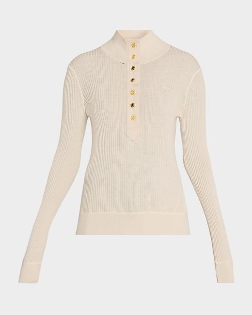 Rag & Bone Natural Lucy Ribbed Henley