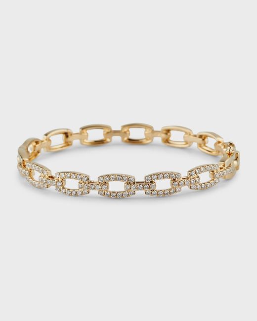 Siena Jewelry Metallic 14K Diamond Link Bangle Bracelet, 15Cm