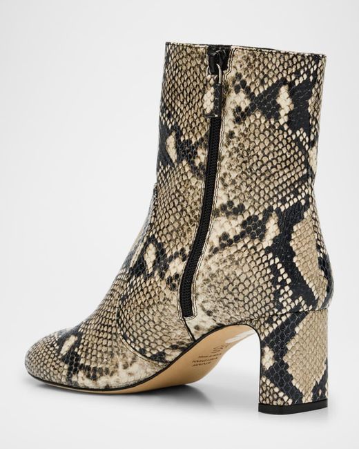 Stuart Weitzman Natural Babette-Printed Leather Booties