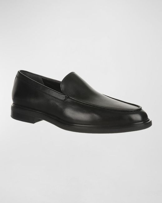 Vince Black "grant" Leather Loafers for men