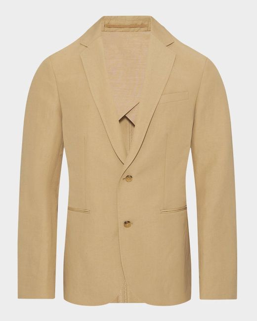 Orlebar Brown Natural Garret Two-Button Linen Dinner Jacket for men