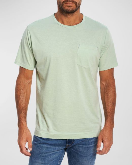 Robert Graham Green Myles Pima Cotton T-Shirt for men