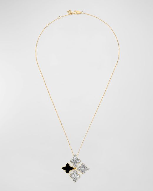 Farah Khan Atelier White 18K Piano Stardust Necklace, 16-18"L