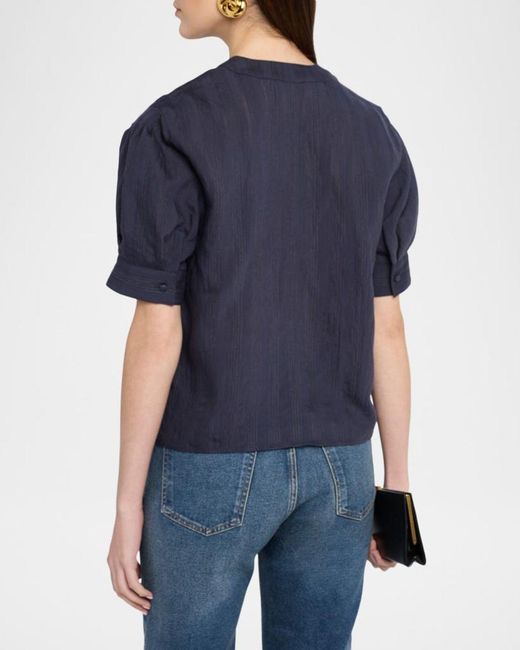 Rag & Bone Blue Taylor Button-Down Shirt