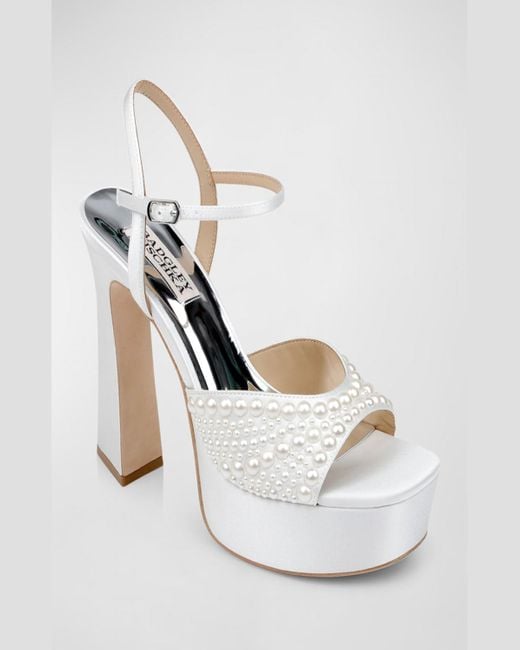 Badgley mischka hart crystal embellished sandal deals
