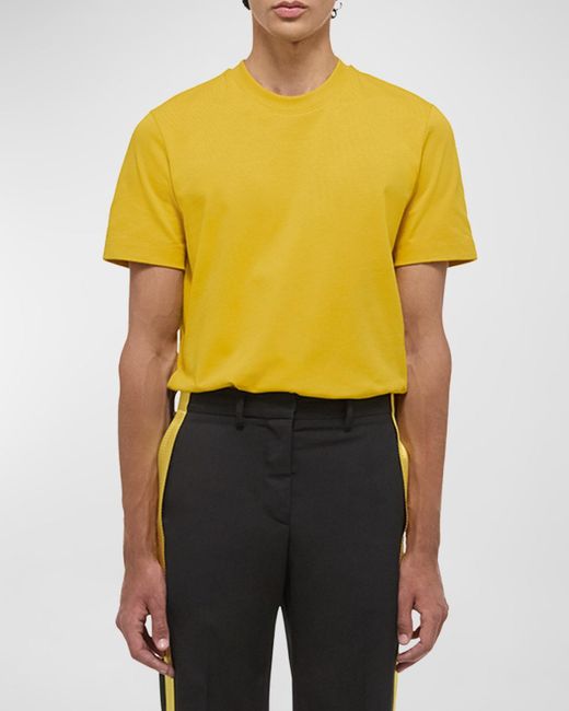 Helmut Lang Black Logo-Back Short-Sleeve Heavy Cotton T-Shirt for men