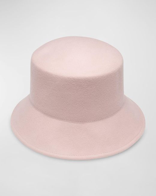 Eugenia Kim Pink Jonah Wool Bucket Hat