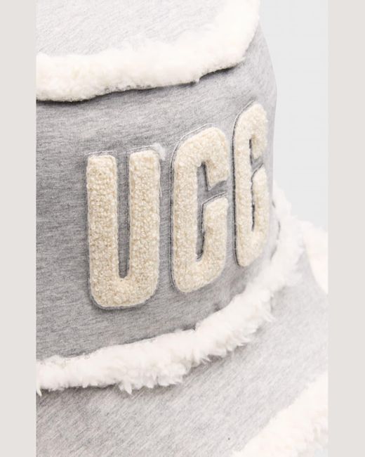 Ugg Natural Logo Fleece Bucket Hat