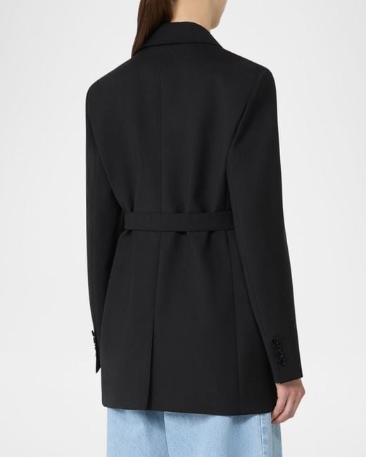 Max Mara Black Talento Wrap Blazer
