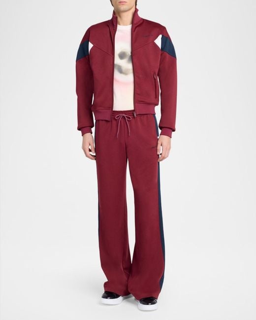 McQueen Red Apos;S Technical Loopback Chevron Track Jacket for men