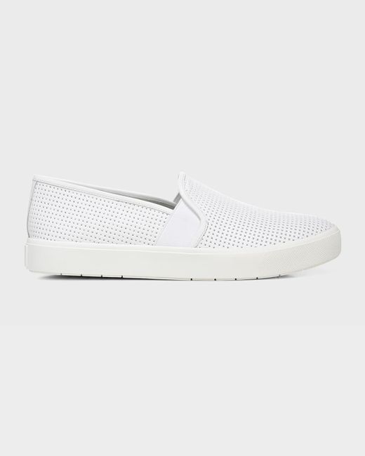 Vince White Blair 5 Perforated Slip-On Sneakers