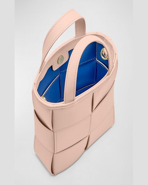 Gigi New York Pink Chloe Mini Woven Shopper Top-Handle Bag