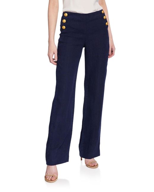 red sailor pants