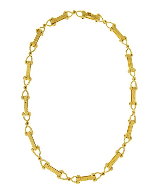Valentin Magro Metallic 18k Yellow Gold Cleat Necklace, 21"l