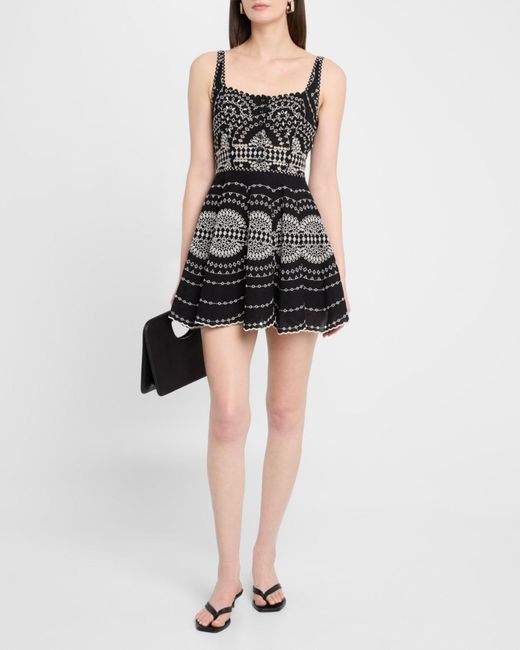 Charo Ruiz Winnie Embroidered Mini Dress in Black | Lyst Charo Ruiz Winnie Embroidered Mini Dress in Black | Lyst