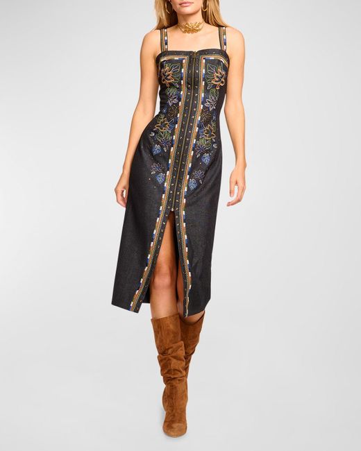 ramy brook embroidered hayley dress Women's Antibes Embroidered Dress in Ecru main image 1
