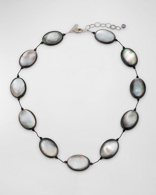 Margo Morrison White Tahitian Mother-Of-Pearl And Sterling Necklace