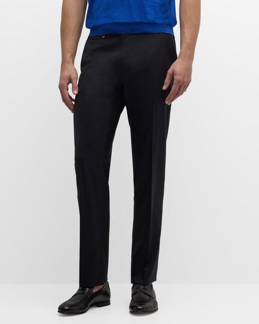 Stefano Ricci Blue Wool Trousers for men