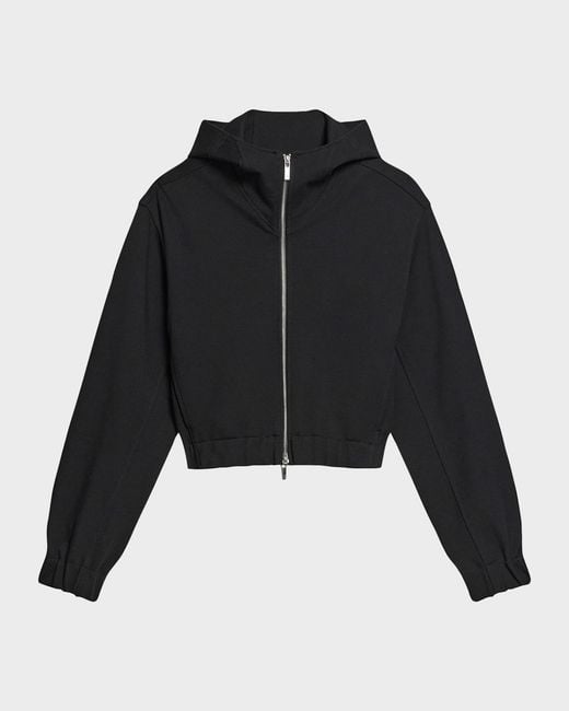 Helmut Lang Black Hooded Zip Shell Jacket