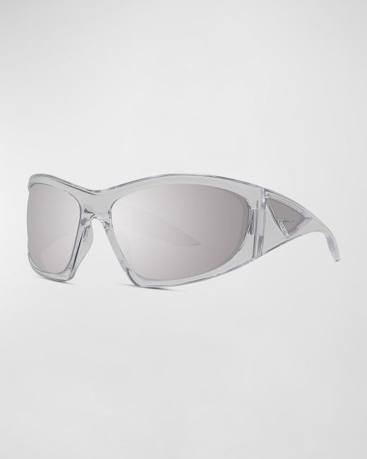 Givenchy Gray Giv Cut Rectangle Sunglasses for men