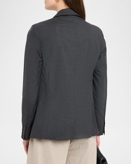 Joseph Black Marty Single-Button Wool Jacket
