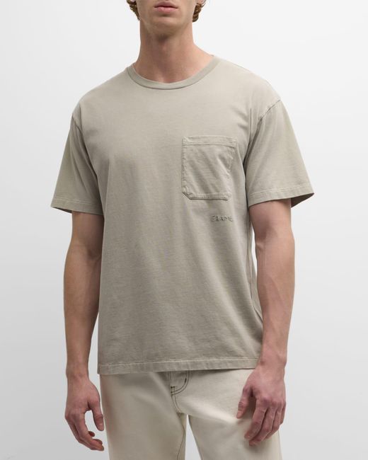 FRAME Gray Relaxed Vintage Washed Tee for men