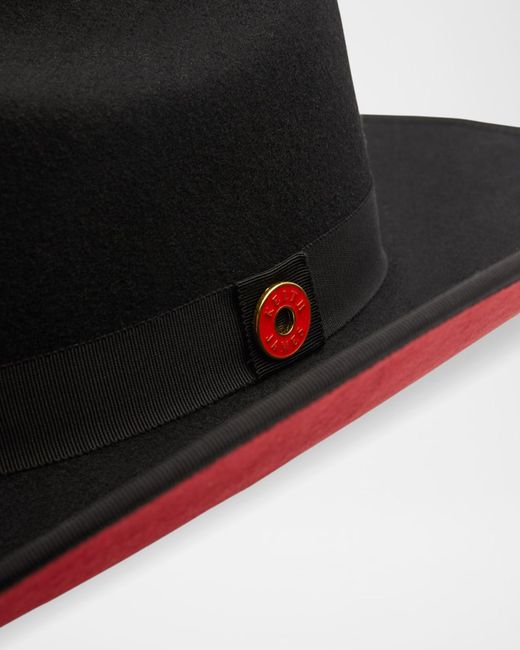 Keith James Black Apos;S Wool Western Hat for men