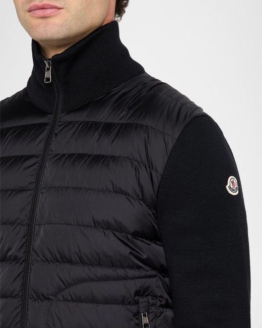 Moncler Blue Apos;S Mock Turtleneck Jacket for men