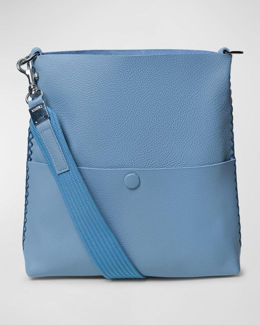 Callista Blue Iconic Slim Messenger Crossbody Bag