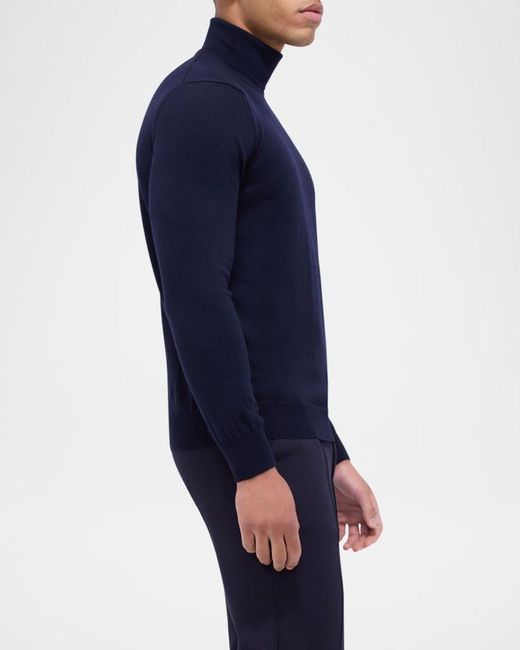 Bugatchi Blue Apos;S Wool Turtleneck Sweater for men