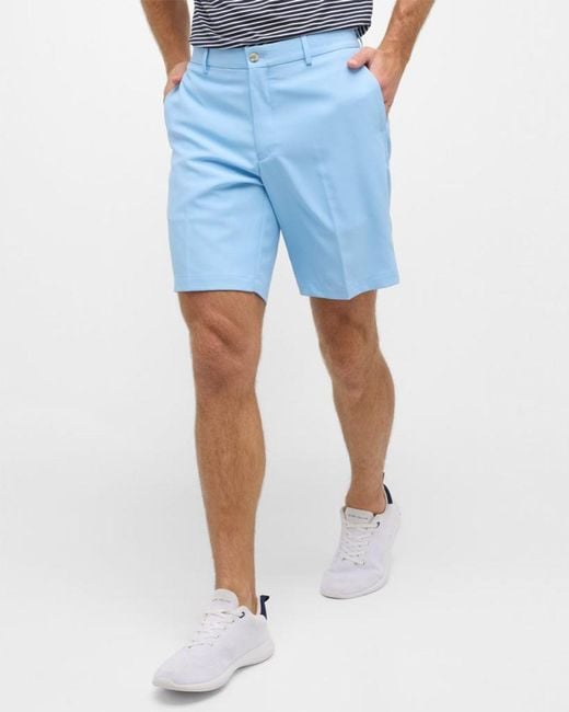 Peter Millar Blue Apos;S Salem High Drape Performance Shorts for men