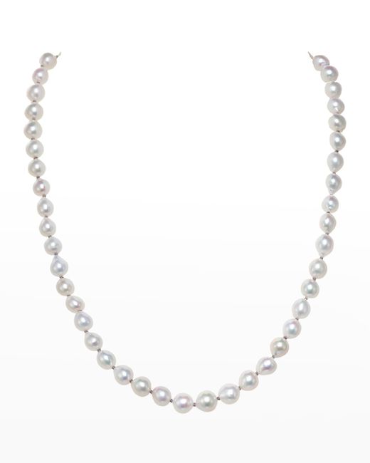 Margo Morrison White Petite Baroque Pearl Necklace, 7-8 Mm, 18"L