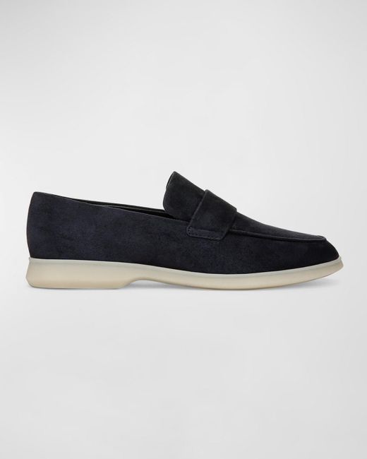 Vince Black Suede Casual Sporty Loafers