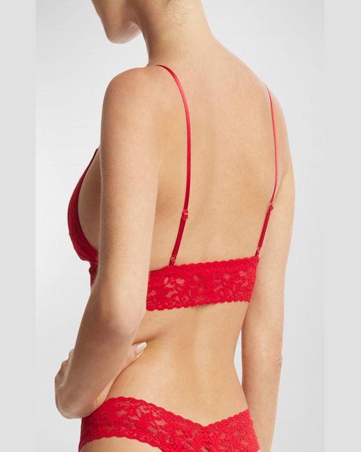 Hanky Panky Red Signature Lace Padded Triangle Bralette