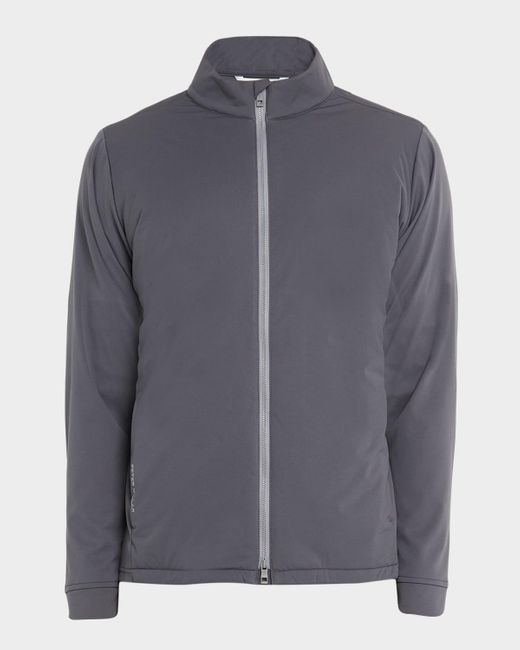 Peter Millar Gray Merge Water-Resistant Hybrid Jacket for men