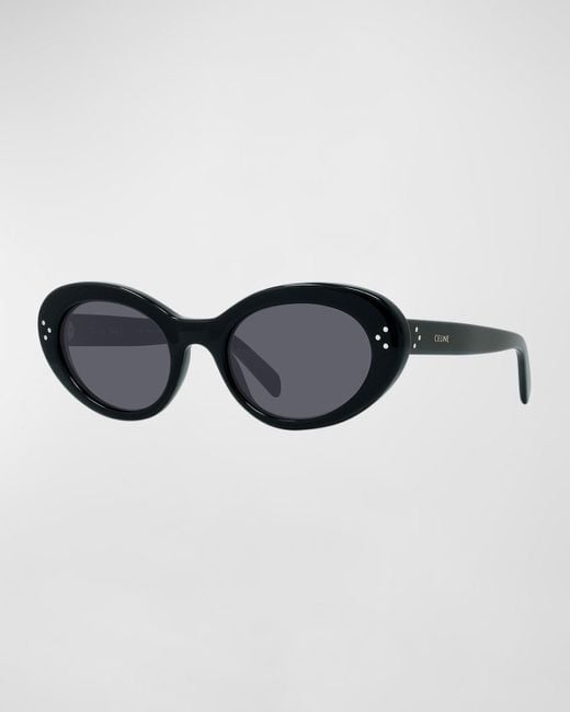Céline Black Acetate Cat-Eye Sunglasses