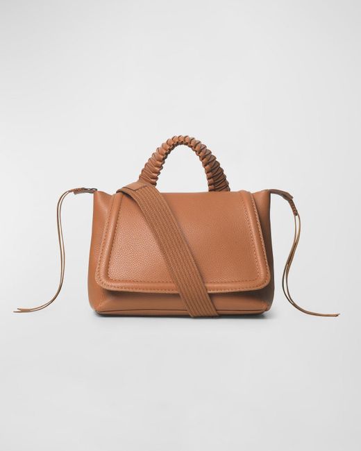 Callista Multicolor Medium Grained Leather Top-Handle Bag