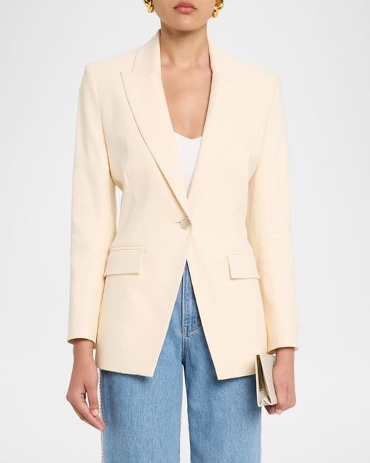 Veronica Beard Natural Chandler Dickey Jacket