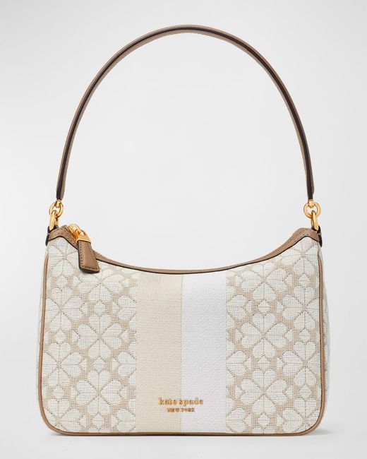 Kate Spade Small Logo Canvas Shoulder Strap in Gray Lyst