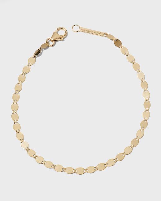 Lana Jewelry Natural Nude 14k Flat Link Chain Bracelet